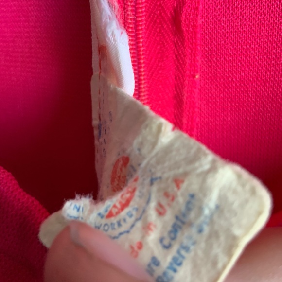 True Vintage Vtg 60s 50s Off the shoulder dress - Picture 7 of 9